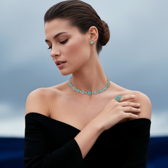 Paraiba & Diamonds Blossoms Earrings