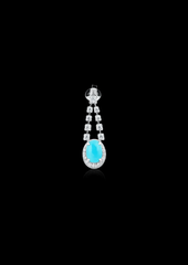 Paraiba Cabochone & Diamonds Éclipse Earrings