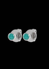 Paraiba Cabochone Éclipse Earrings