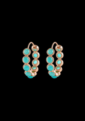 Paraiba Cabochone Éclipse Earrings
